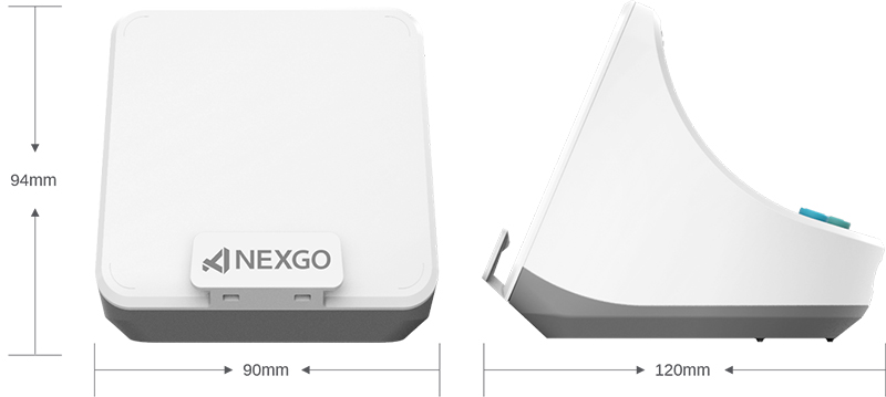 NEXGO QR Code Payment Cloud Speaker KD58C Size